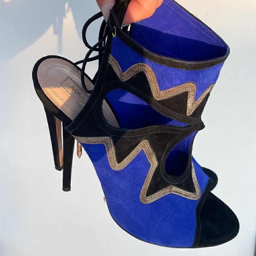 Aquazzura Neiman Marcus Sexy on the Beach Heels size 38.5 - 8.5 - Picture 4 of 8